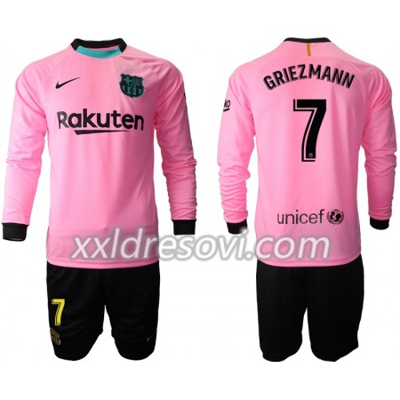 FC Barcelona Antoine Griezmann 7 Treći Dječji Komplet Dresovi za Nogomet 2020-2021 Dugim Rukavima (+ kratke hlače)